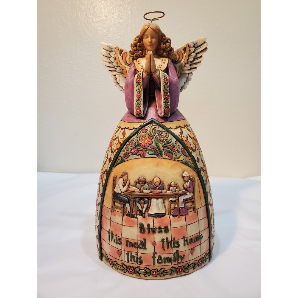 Jim Shore Heartwood Creek A Prayer Of Thankfulness Angel Figurine 4005280 2006